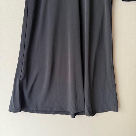 Ann Taylor LOFT Size 4 Black shift long sleeve mini Dress - Picture 3 of 9